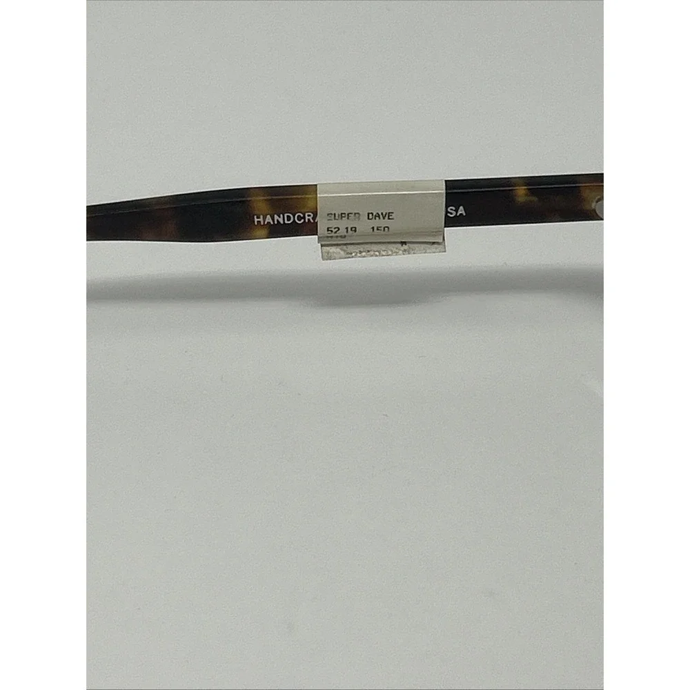NWT Norman Childs SUPER DAVE Eyeglasses 52-19-150 MTO Adult Tortoise Frames
